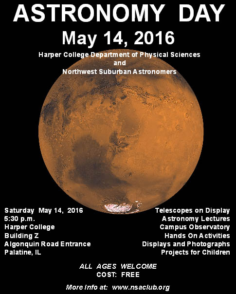 Astronomy Day 2016, Harper College, Palatine IL
