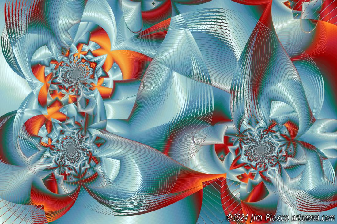 Dimensional Warping of Fractal Space