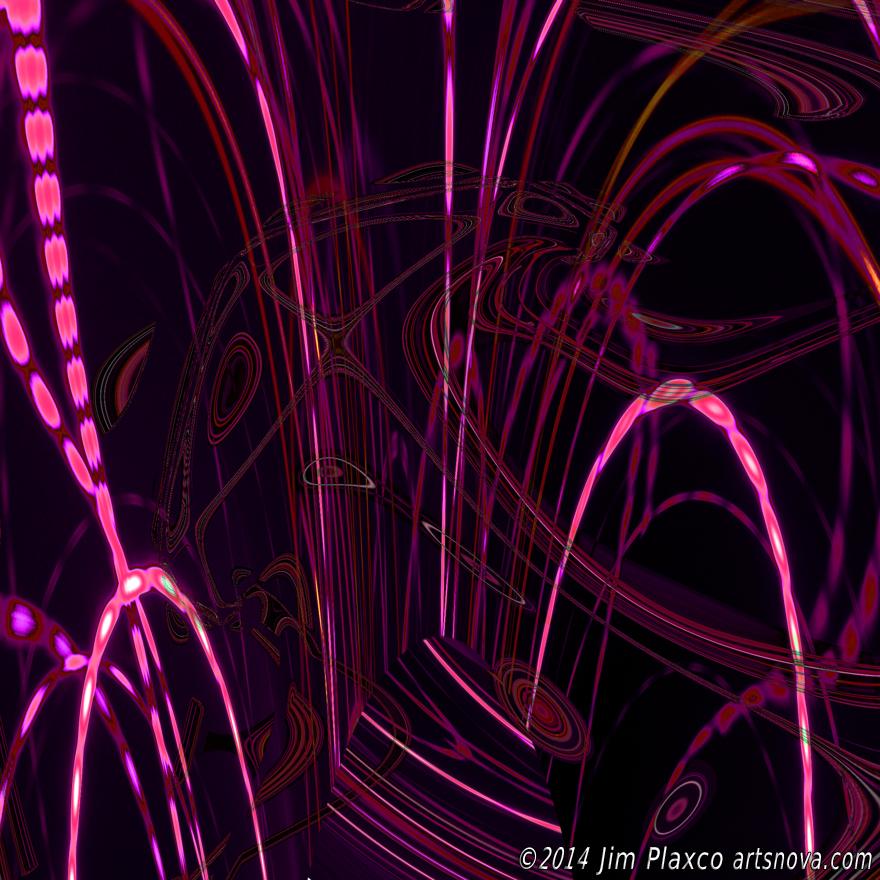 Neon Nights Abstract Lights Left Square