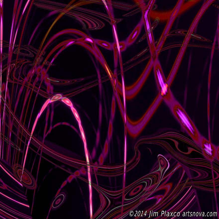 Neon Nights Abstract Lights Right Square