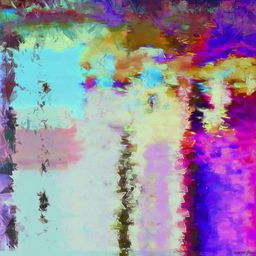 The Mirror in the Water is an abstract digital painting