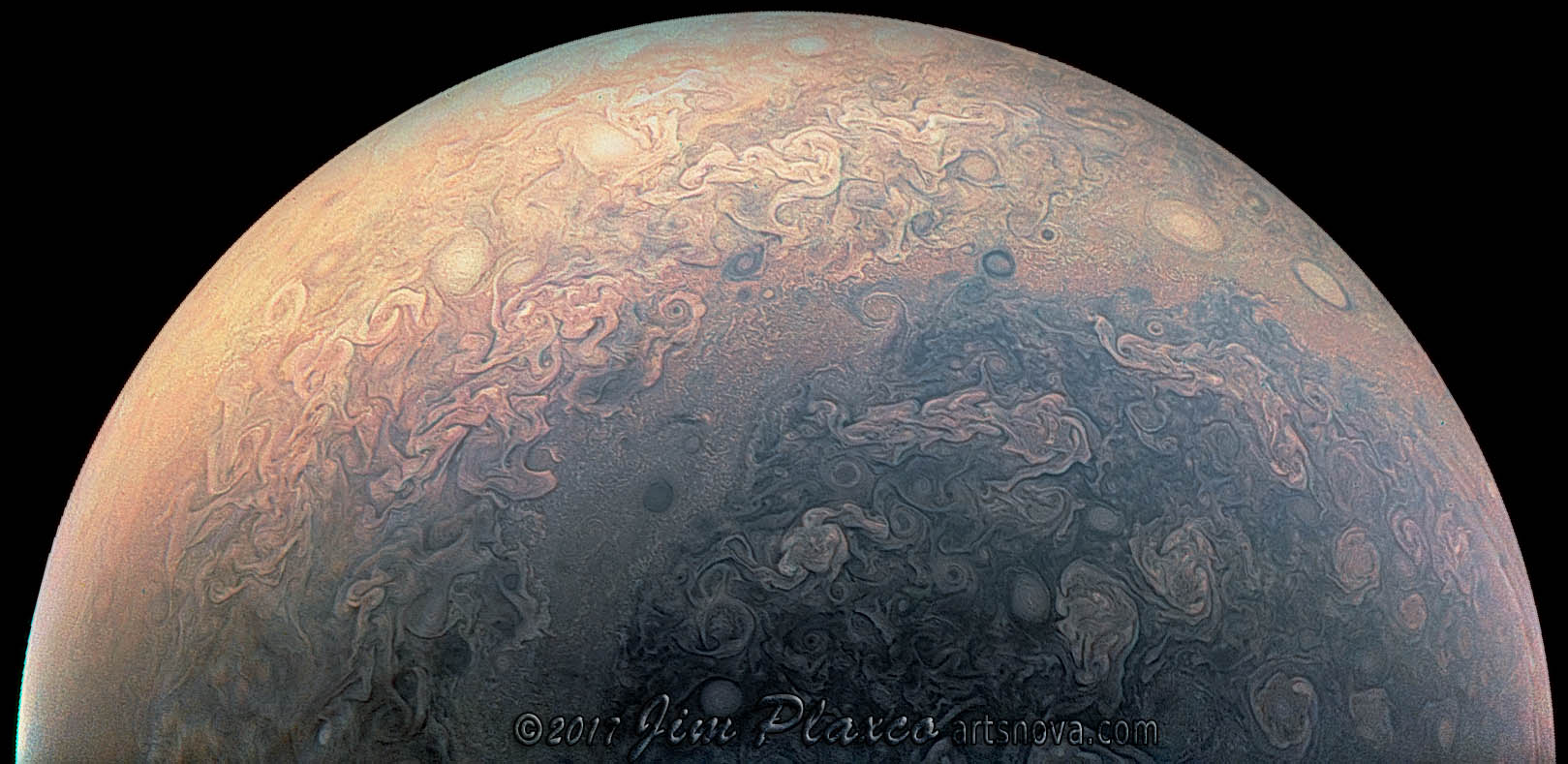 JunoCam Jupiter Perijove Polar Time Lapse Sequence
