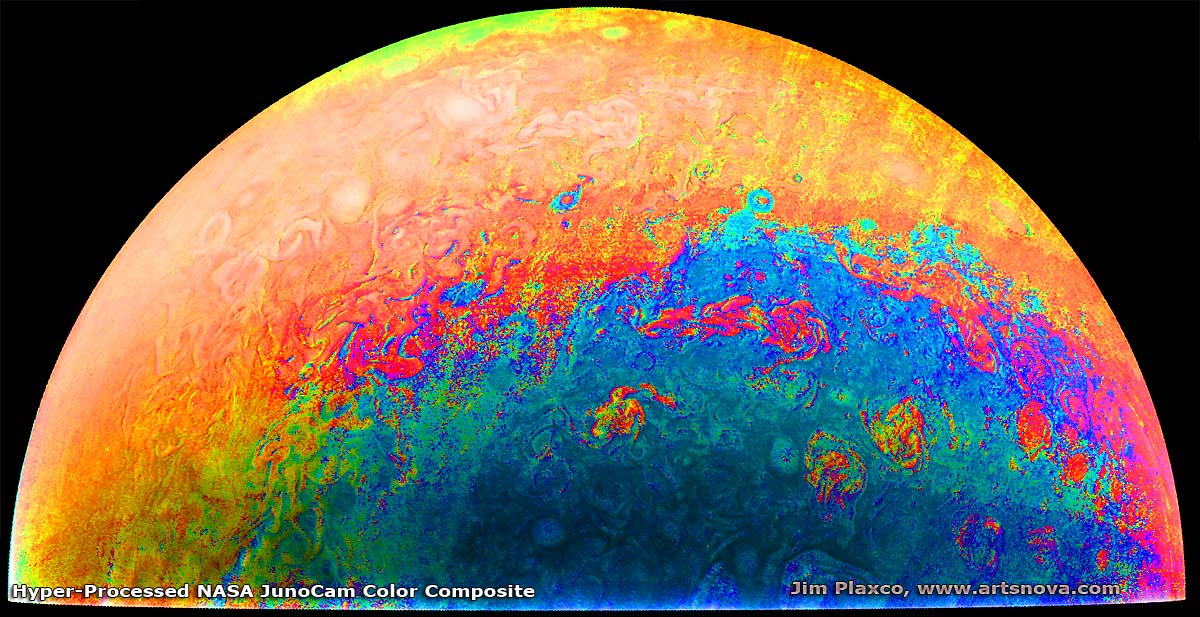 NASA Juno JunoCam Color Composite Hyper Processed