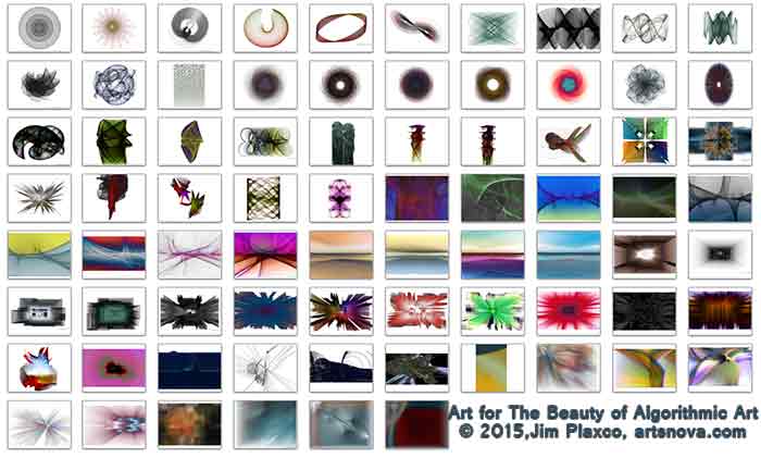 Original illustrations for Jim Plaxco's Beauty of Algorithmic Art Book
