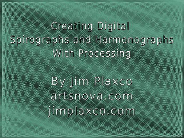 Creating Digital Spirographs and Harmonographs With Processing