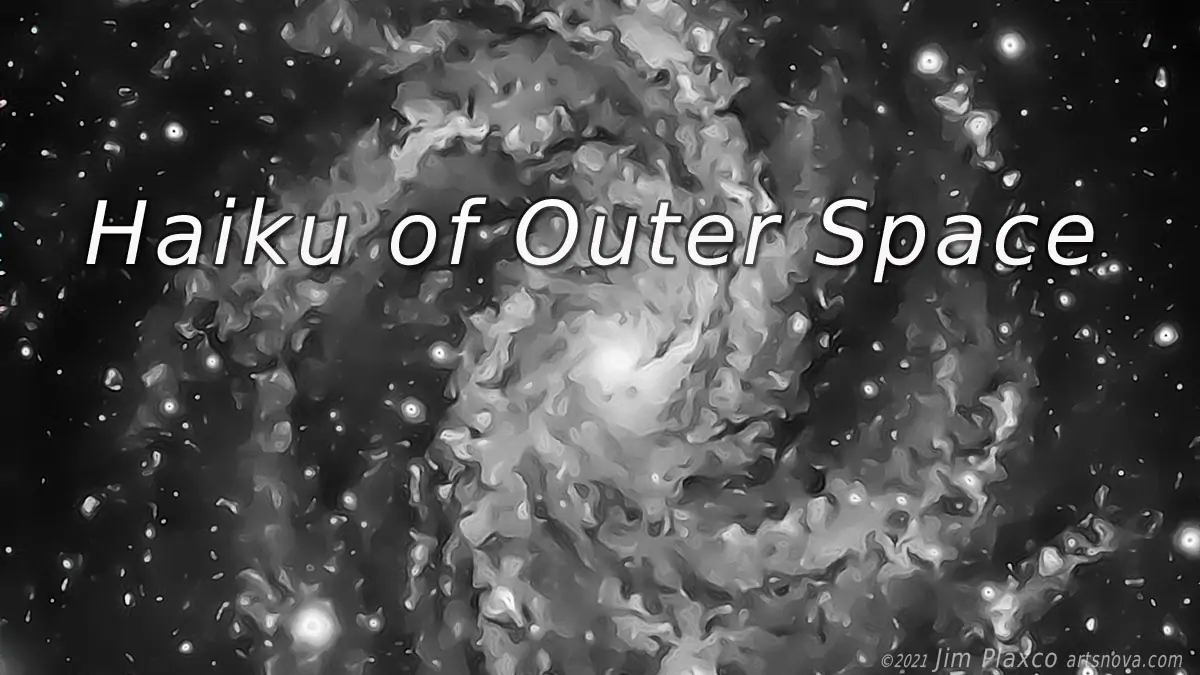illustration from the book Haiku of Outer Space, a book of poems about space exploration