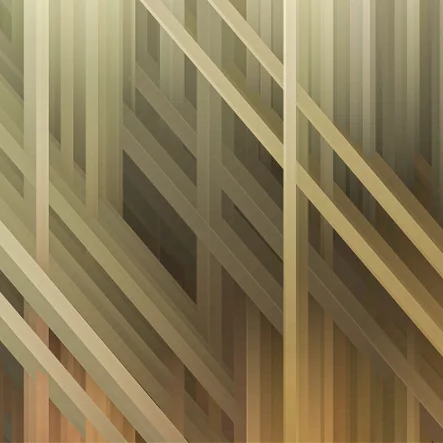 Autumn Forest Algorithmic Abstract