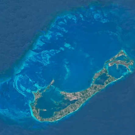 Bermuda Archipelago Satellite Image