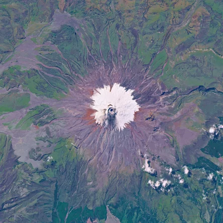 Cotopaxi Volcano Space View
