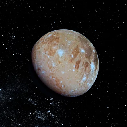 Ganymede Moon of Jupiter Space Art