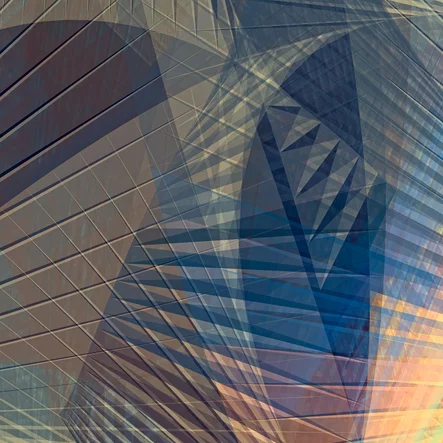 Glass Rainbow Generative Geometric Abstract