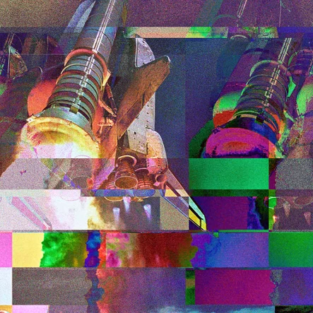 Glitch Space Shuttle Glitched