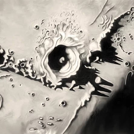 Lunar Crater Eratosthenes Astronomical Sketch