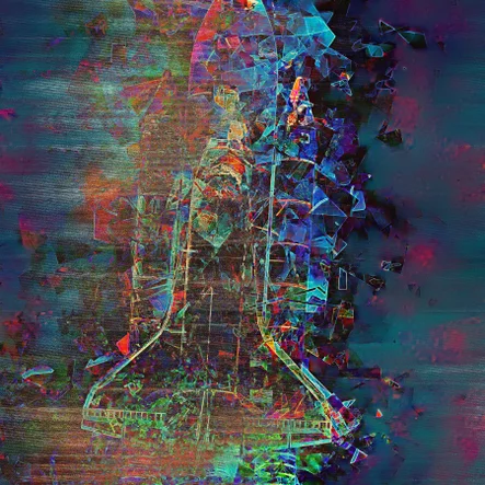 Space Shuttle Glitch Art