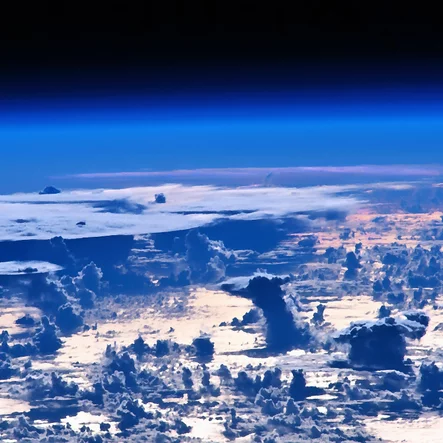 Sunrise on Clouds over Atlantic Ocean