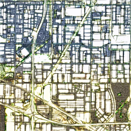 Urban Neighborhoods Aerial Abstract