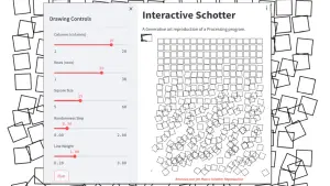 Interactive Nees Schotter Computer Art Tutorial