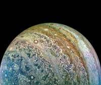 Jupiter On Juno Perijove Eight in the Astronomy Art Gallery