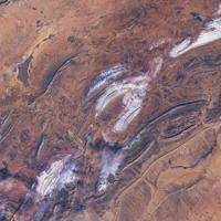 Satellite Image of Snow in the Sahara Desert, Algeria