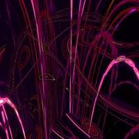 Neon Nights Abstract Lights Left Square