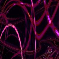 Neon Nights Abstract Lights Right Square