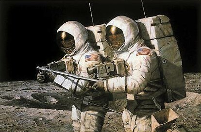 Alan Bean Painting Helping Hands