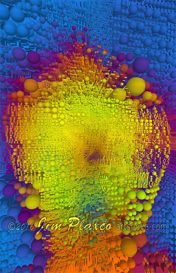 Android Vision generative algorithmic art  on Redbubble