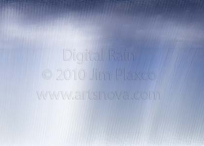 Digital Rain digital art painting