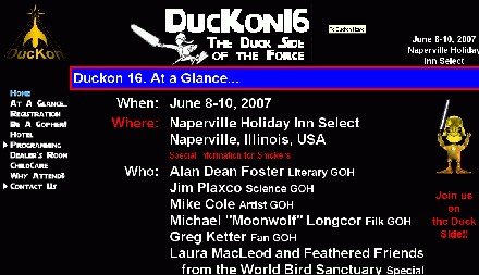 DucKon Science Fiction Convention