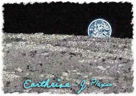 Earthrise Over the Moon