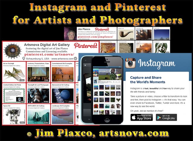 >Instagram and Pinterest for Artists and Photographers