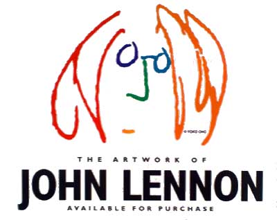 John Lennon Art Exhibit and Sale Poster