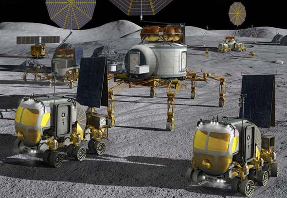 NASA Moon Base Art