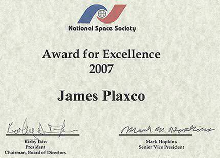 National Space Society Award for Excellence