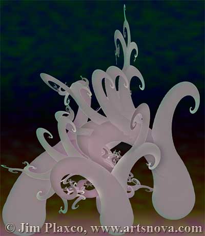 The Tentacled Forest digital abstract art