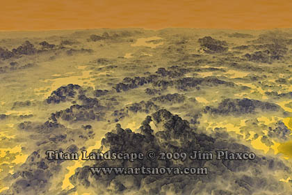 Titan Landscape Space Art