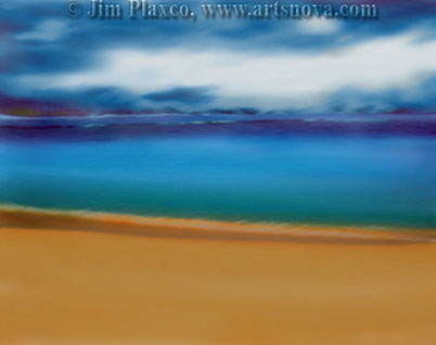 Beach Sky Study digital painting