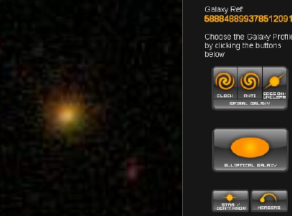 Galaxy Zoo screen shot