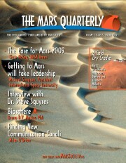 Magazine cover art for The Mars Quarterly