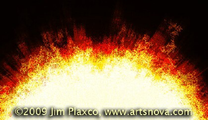 Digital Painting of a Stellar Atmosphere